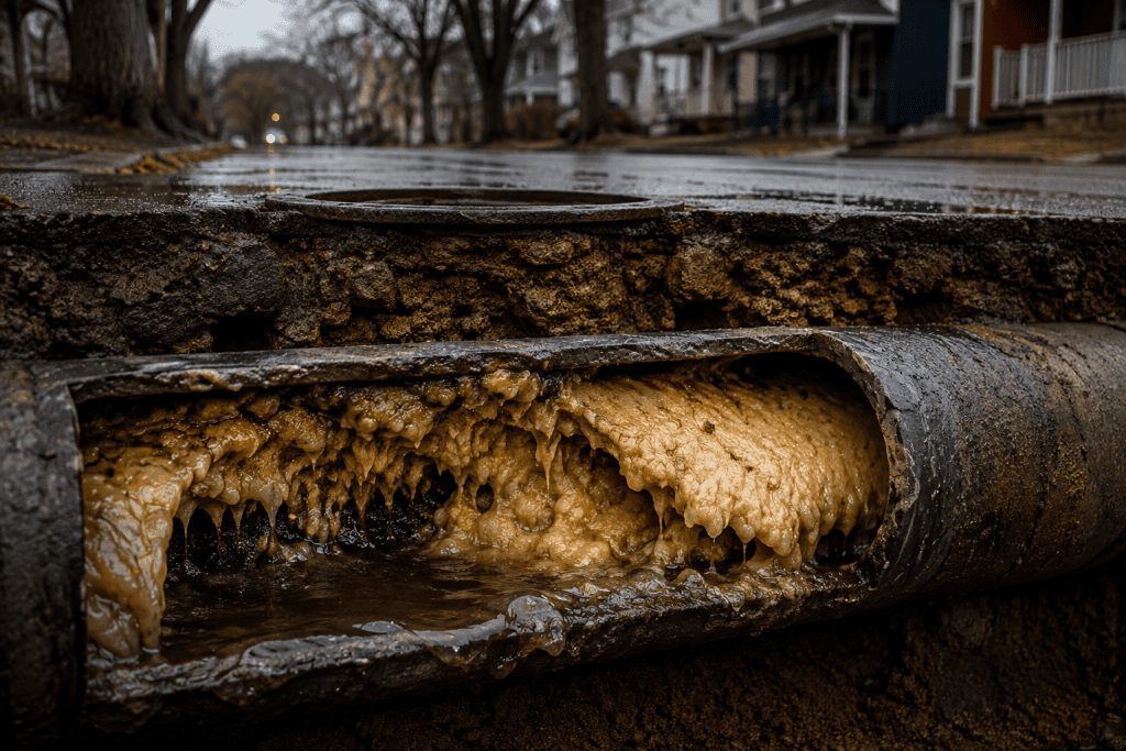 FOG Is the #1 Reason Sewer Lines Fail: What Actually Goes Down the Drain